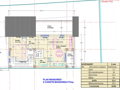 Baneasa / view / spatios / parcare / terasa / imobil boutique