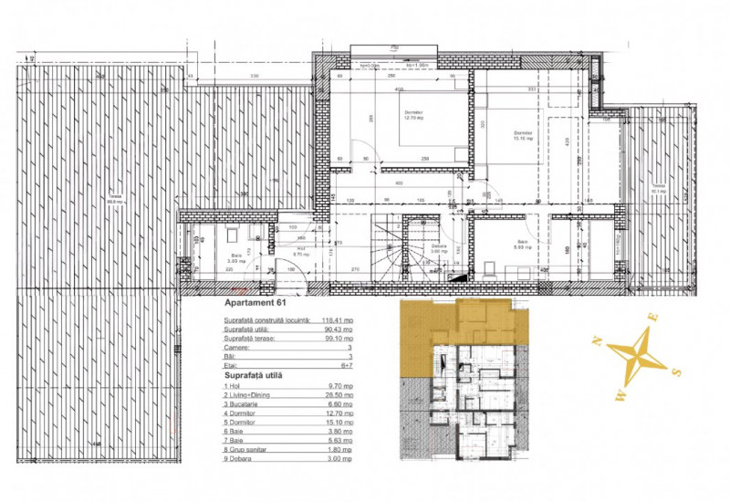 AVIATIEI-BANEASA / DUPLEX - 190 MP / TERASA / PARCARE SUBTERANA