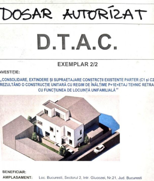 Locație premium cu proiect de extindere si autorizație de constructie !