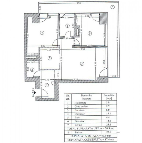 ONE Floreasca Towers | 3 camere premium cu terasă de 23 mp !